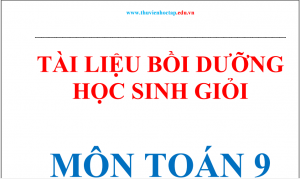 Tai lieu boi duong hs gioi toan 9